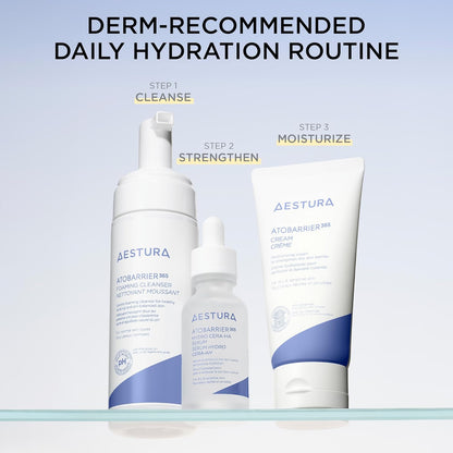 AESTURA ATOBARRIER365 Crema con Ceramidas, Hidratante Facial Coreano para Reparación de la Barrera | Hidratación Duradera de 120H, Cápsulas de Ceramidas, Para Piel Seca y Sensible, No comedogénica, 80