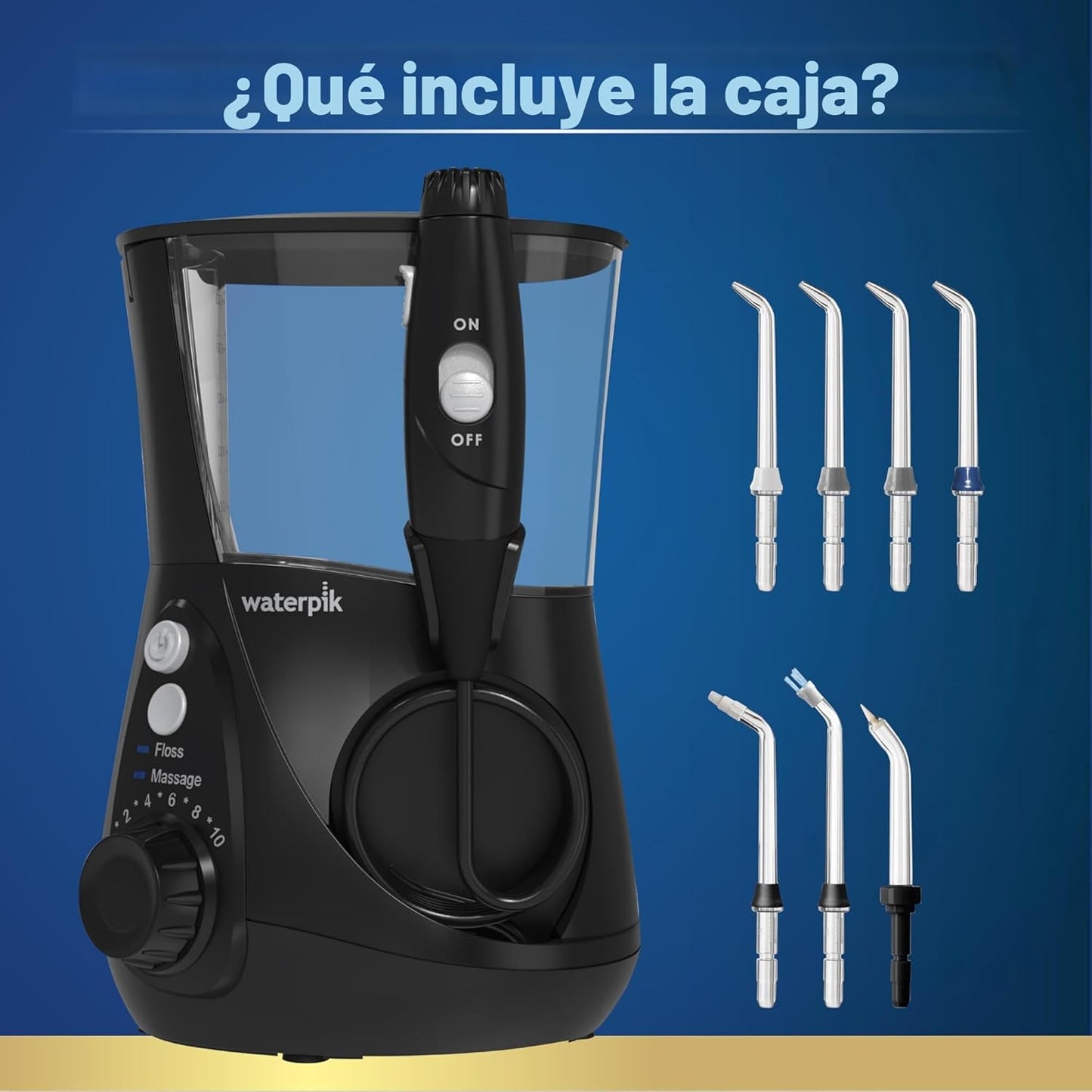 Waterpik Aquarius - Hilo dental de agua para limpieza de dientes, e...