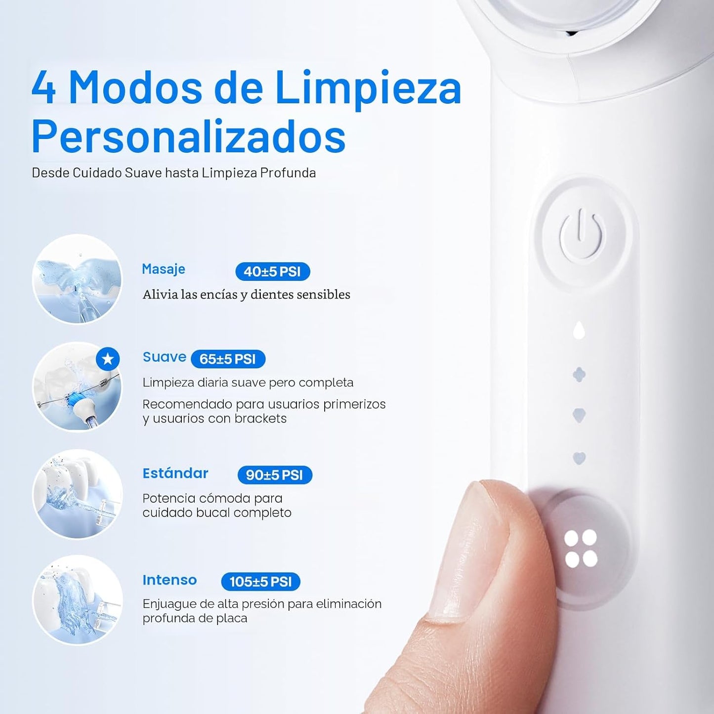 usmile C10 Hilo dental portátil \u2013 Apto para viajes, batería de...