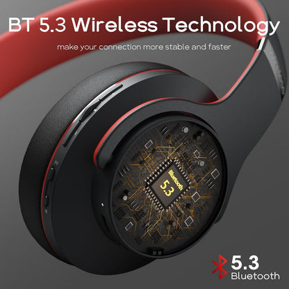 DOQAUS Auriculares Bluetooth sobre la oreja, tiempo de reproducción...