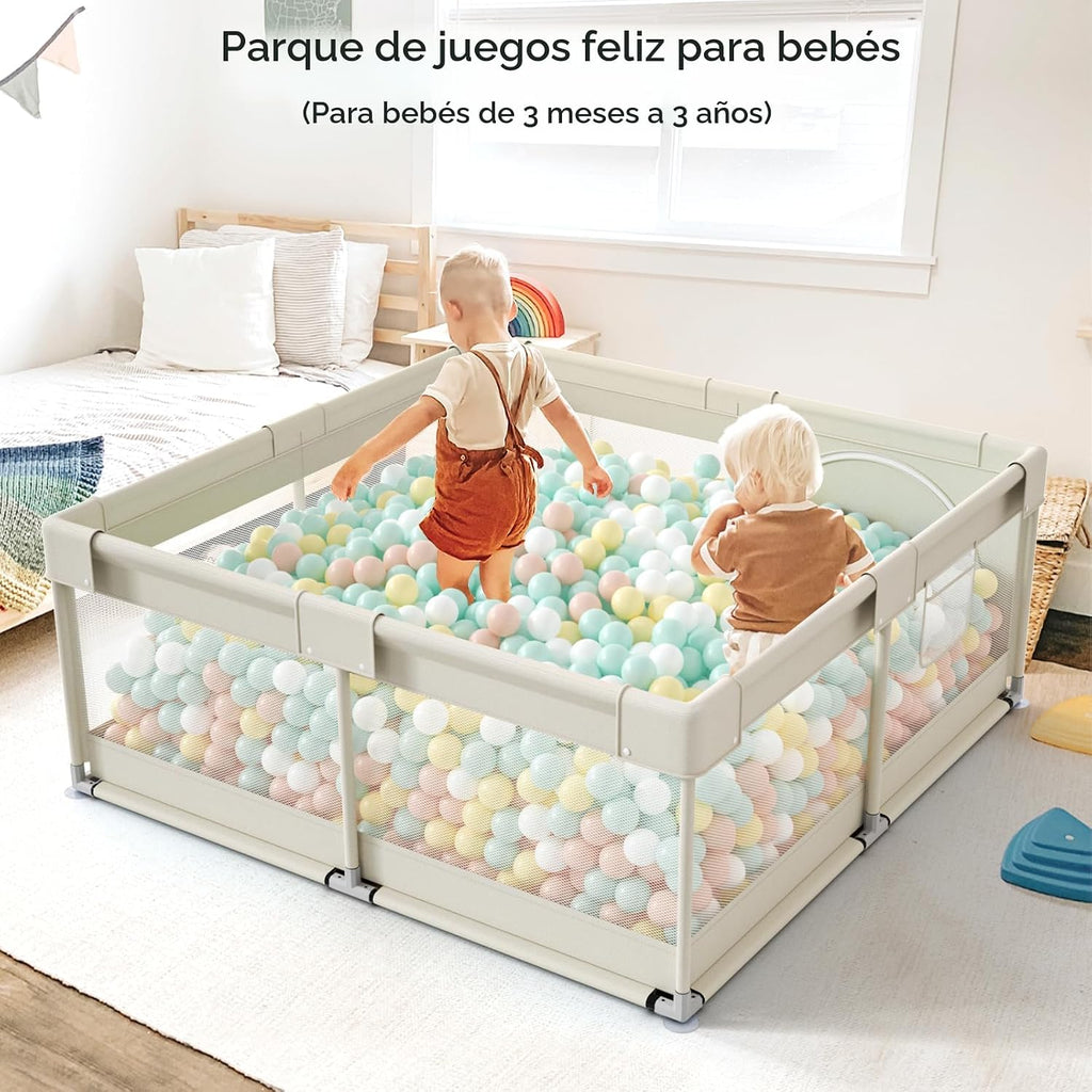Fodoss Corralito para bebés, corralito mejorado para bebés y niños...