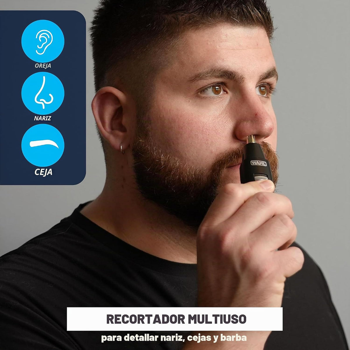 Wahl Groomsman Recortadora de precisión recargable para un aseo hig...