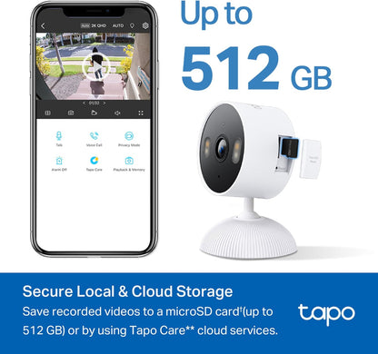 Tapo - Cámara de seguridad de 1080p para interiores\/exteriores - D...