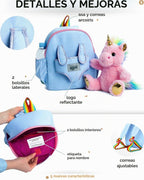 Naturally KIDS Mochila para niños pequeños con juguete de unicornio...