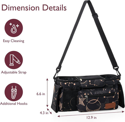 Momcozy - Organizador universal para cochecito con soporte para taz...