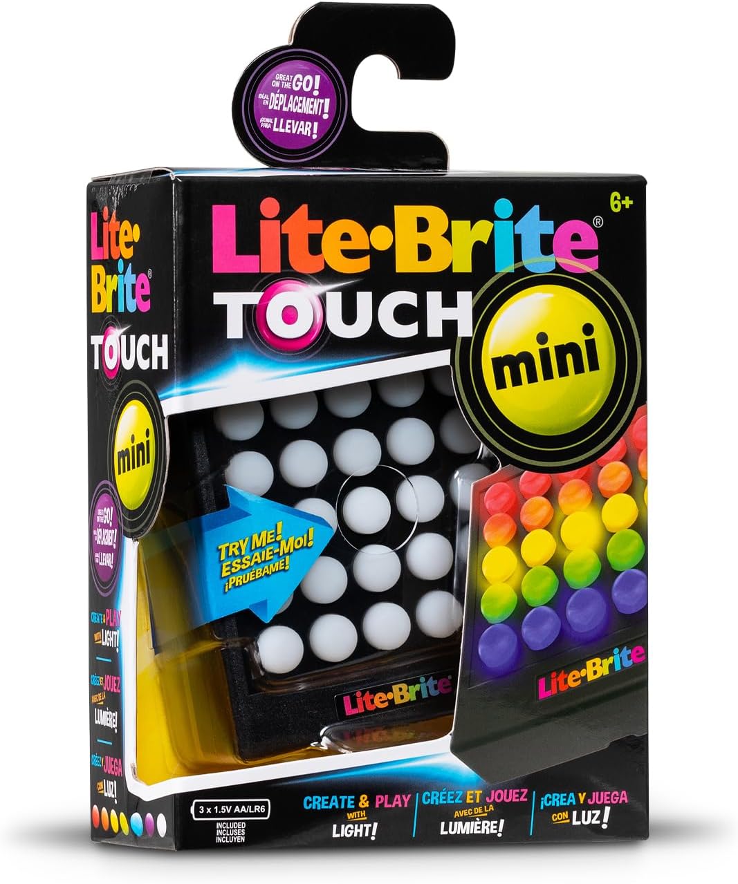 Lite Brite Mini Touch, crea arte con luz, mejora la creatividad, re...