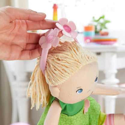 HABA Mali - Muñeca suave de 12 pulgadas con cabello rubio y ojos az...