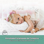 KeaBabies Pack de 2 almohadas para niños pequeños de 13x18 - Almoha...
