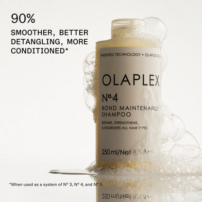 Olaplex Kit de lavado y brillo para el cabello: Nº 4, 5, 7, Set de champú y acondicionador para limpiar, hidratar y controlar el encrespamiento hasta 72 horas, aceite de unión para brillo y