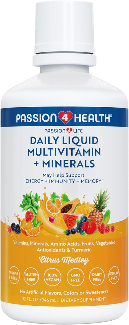 Passion 4 Life Multivitamínico líquido diario + minerales - Más de...