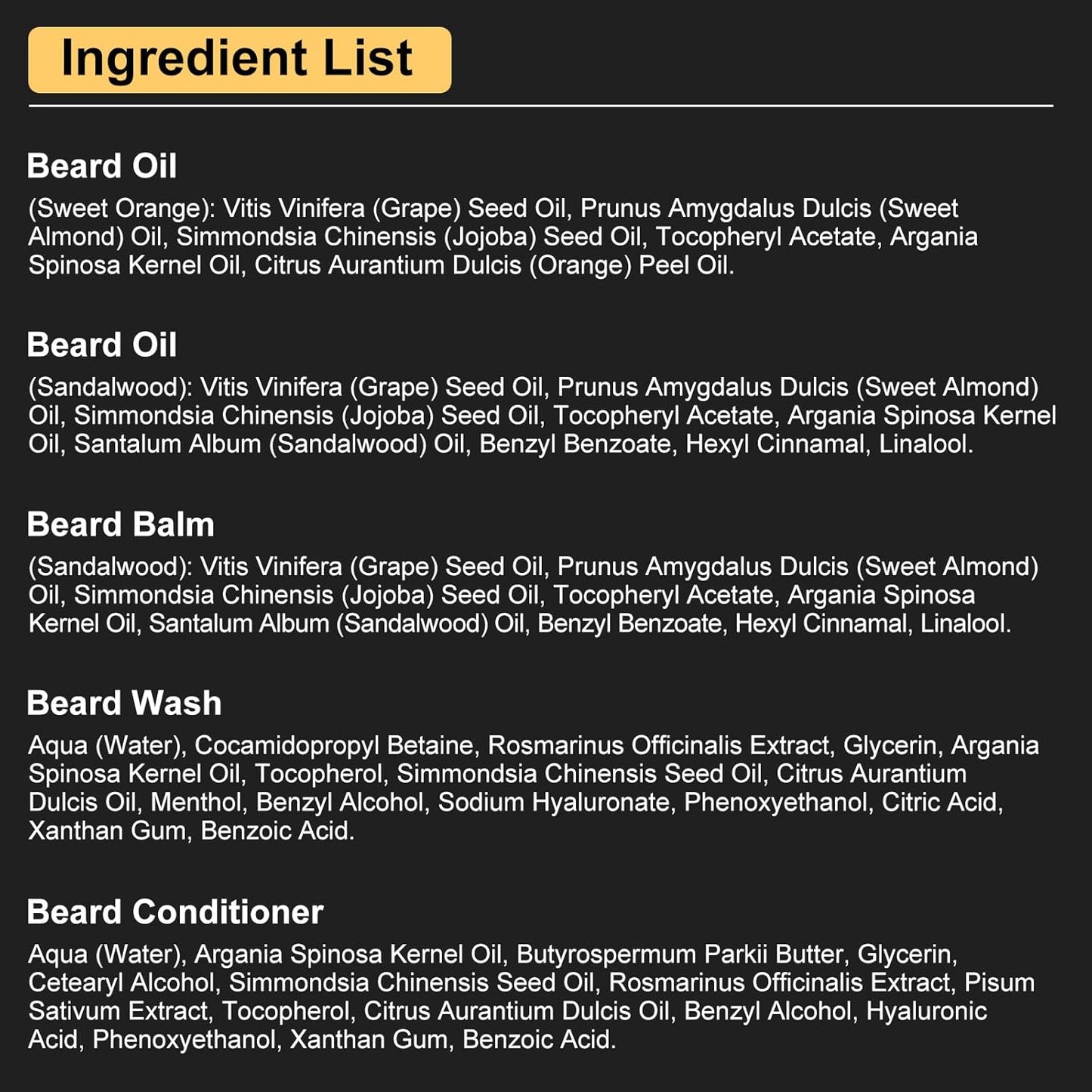 XIKEZAN Kit mejorado de aseo para barba con acondicionador de barba, aceite de barba, bálsamo para barba, cepillo para barba, lavado de barba/champú, peine para barba, tijeras para barba, bolsa de