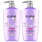 L'Oreal Paris Elvive Hyaluron Plump Champú y acondicionador para cabello deshidratado y seco con complejo de cuidado de ácido hialurónico, 1 kit (2 productos)
