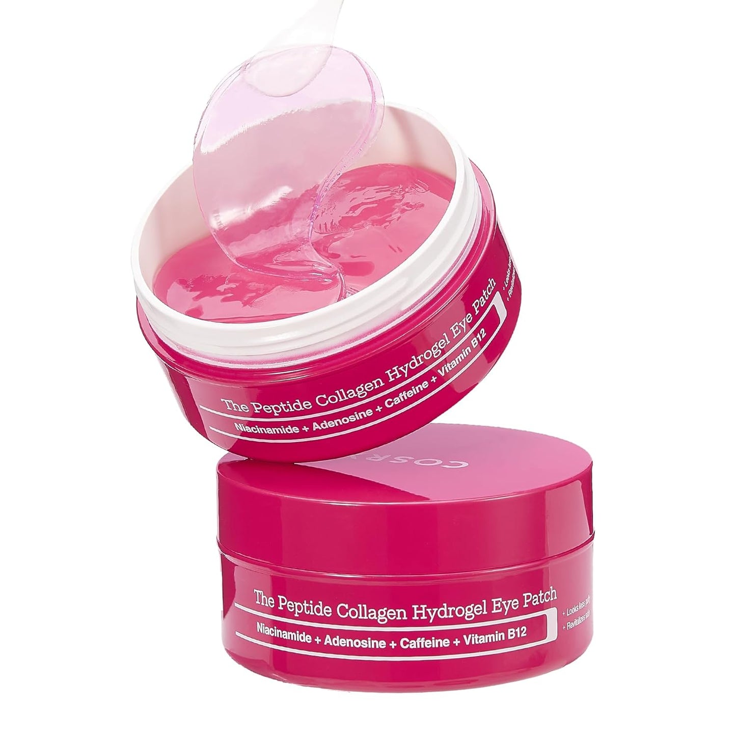 COSRX Parche para ojos de hidrogel de colágeno con péptidos rosados...