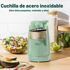 bella Abrelatas eléctrico y afilador de cuchillos, palanca de corte...