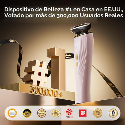INIA Terapia de luz roja 3 en 1 para cara y cuello, dispositivo de...