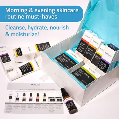 YEOUTH Set de cuidado de la piel: suero de retinol con ácido hialur...