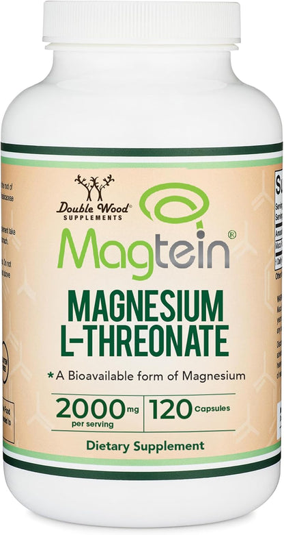 Cápsulas de magnesio L threonate, suplemento de alta absorción, for...