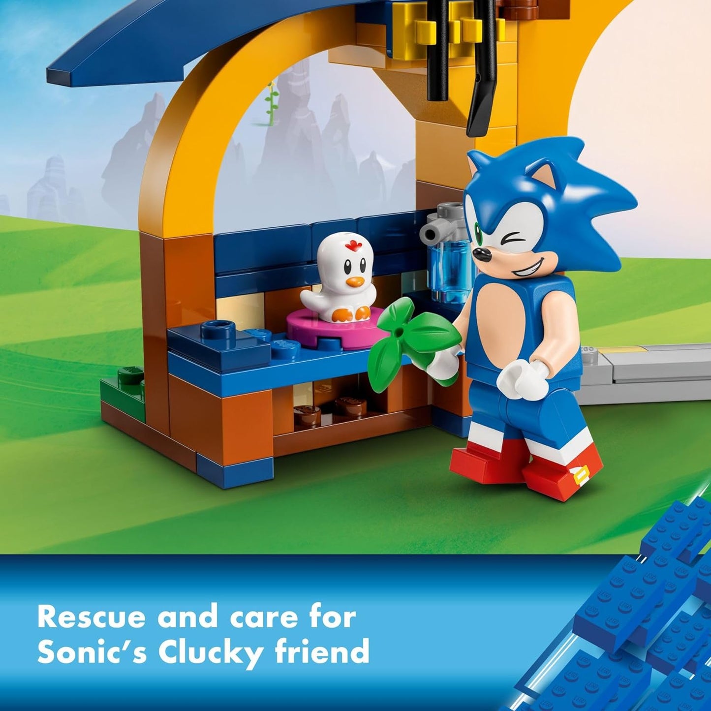 LEGO Sonic The Hedgehog Tails' Workshop and Tornado Plane 76991 - Juego de juguetes de construcción, juguete de avión con 4 figuras de Sonic y accesorios para juegos de rol creativos, regalo para