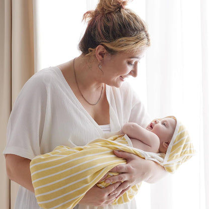 Momcozy Toalla de baño para bebé con capucha - Juego de toallas gra...