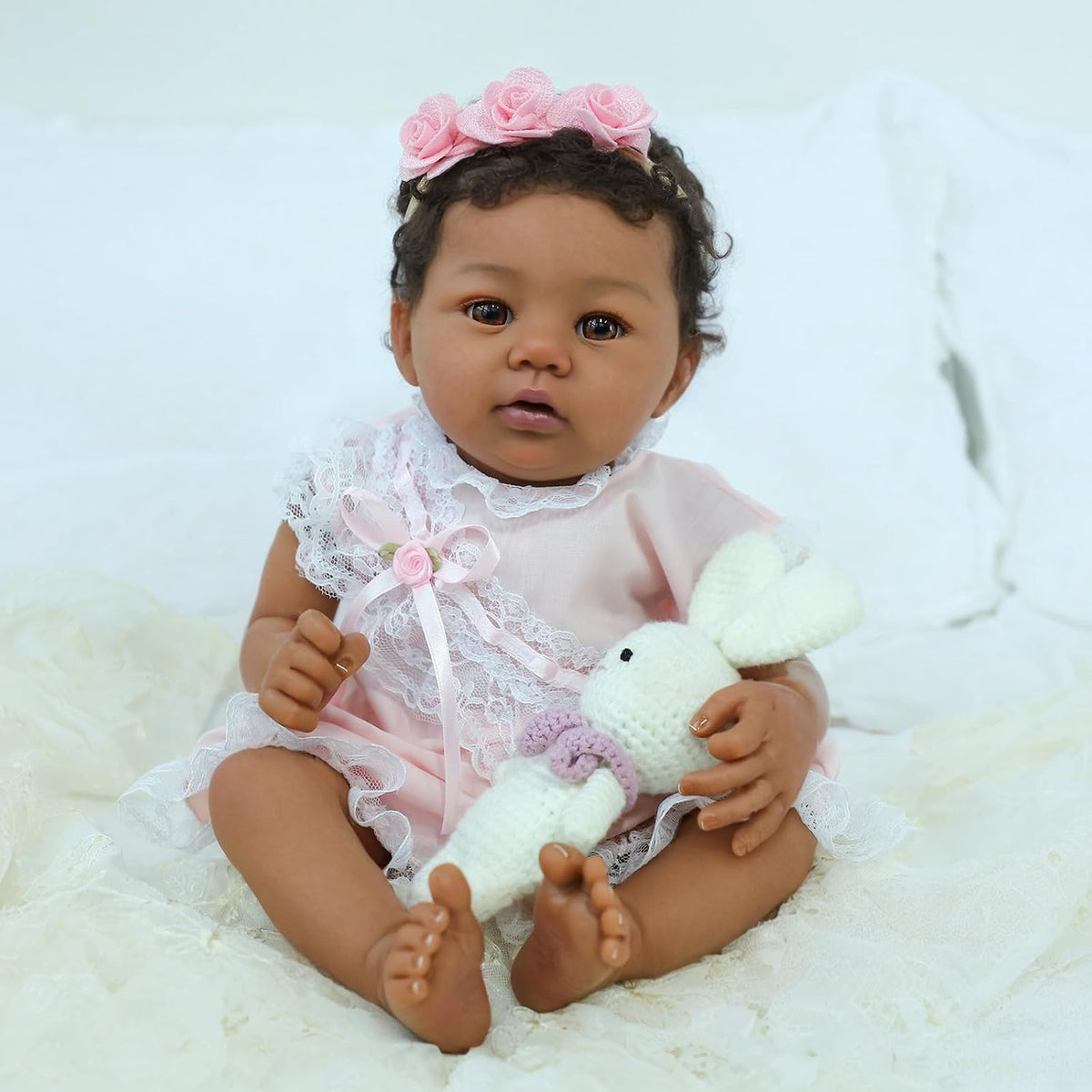 KSBD Muñeca realista Reborn de 18 pulgadas, niña recién nacida | De...