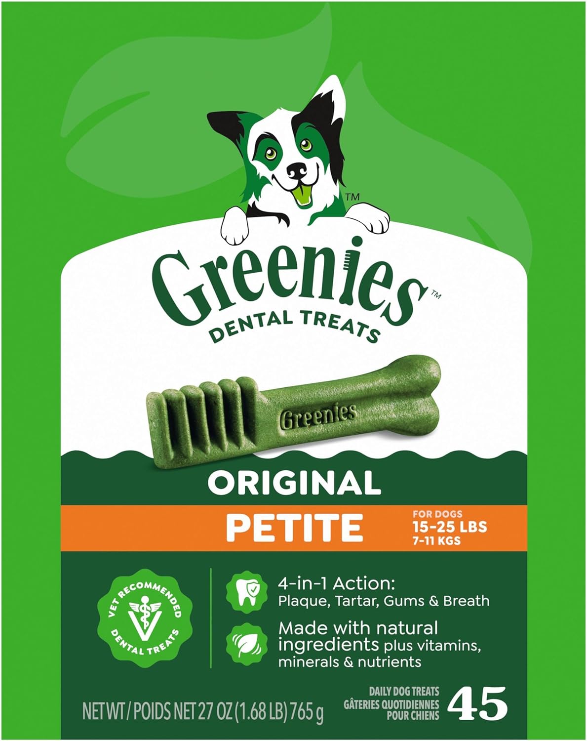 Greenies Original galletas para perro pequeño masticable dentales,...