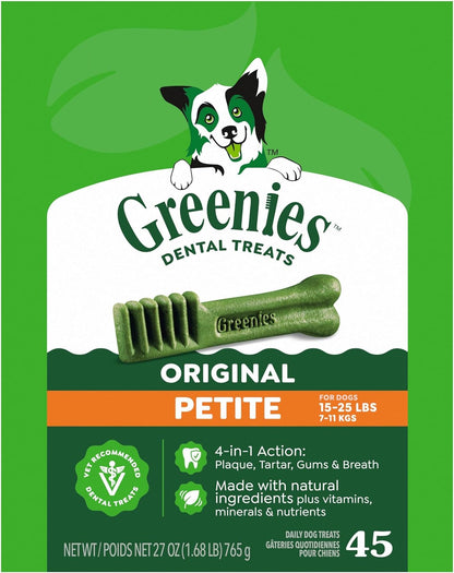 Greenies Original galletas para perro pequeño masticable dentales,...