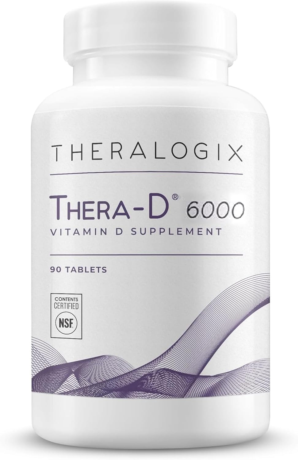 Theralogix Thera-D 6000 Suplemento de vitamina D - 6,000 UI (150 mc...