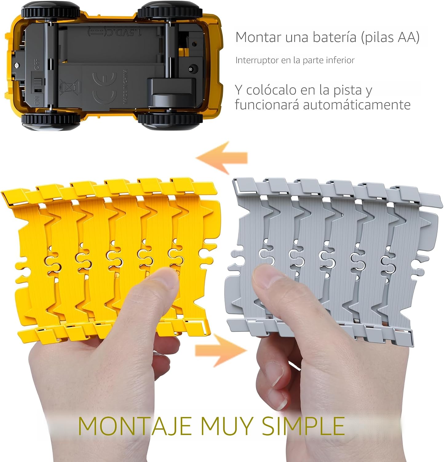 Juguetes para niños 253 piezas Pista de carreras de construcción pa...
