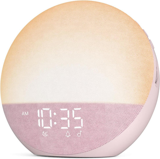 Odokee Reloj despertador Sunrise Máquina de ruido blanco: luz natur...