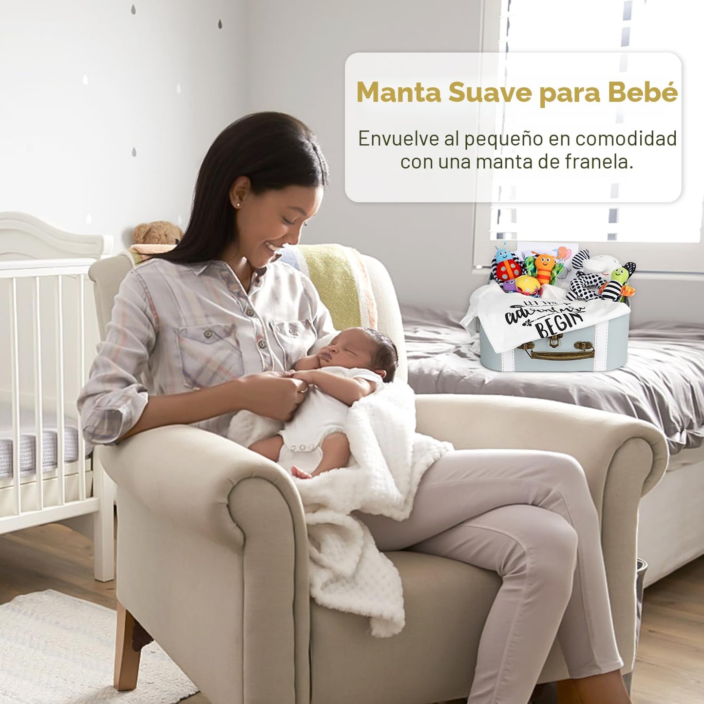 iAOVUEBY Juego de regalo para bebé, regalos de baby shower, juguete...