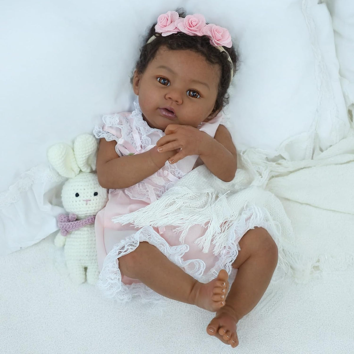 KSBD Muñeca realista Reborn de 18 pulgadas, niña recién nacida | De...