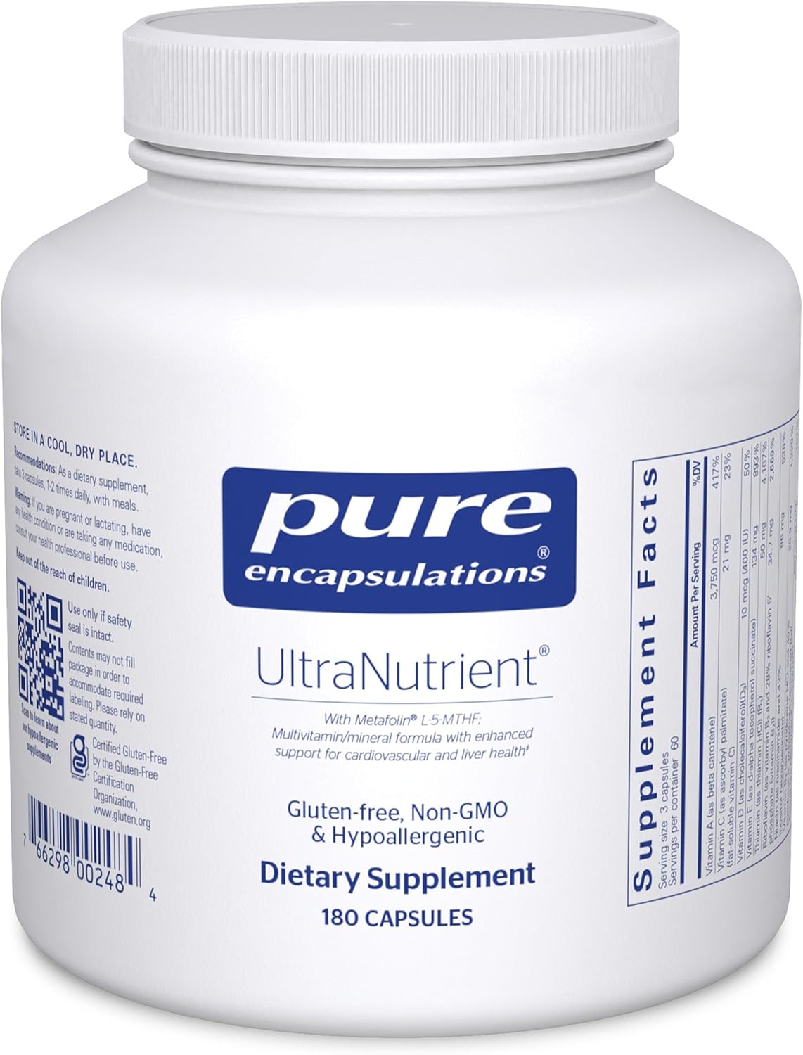 Pure Encapsulations UltraNutrient - Minerales y Multivitamínicos -...