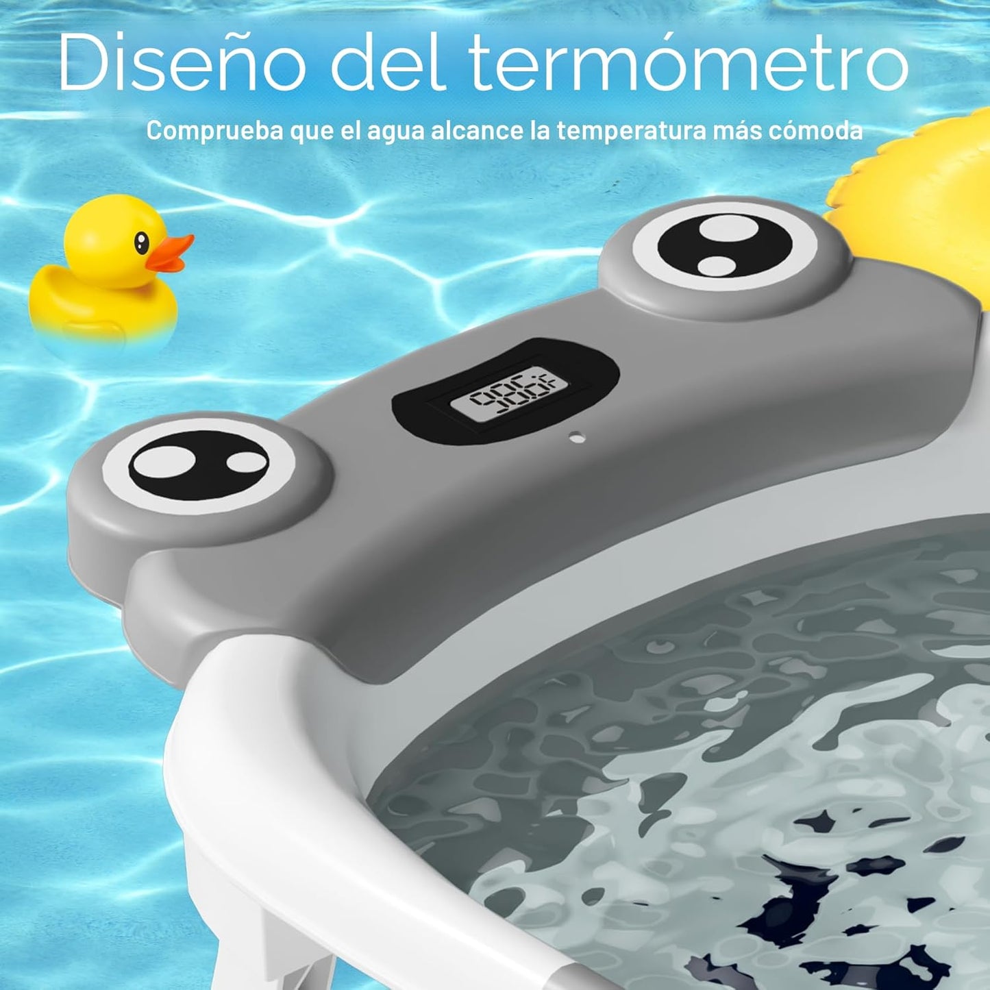 Bañera para bebé, bañera plegable para recién nacidos de 0 a 24 mes...