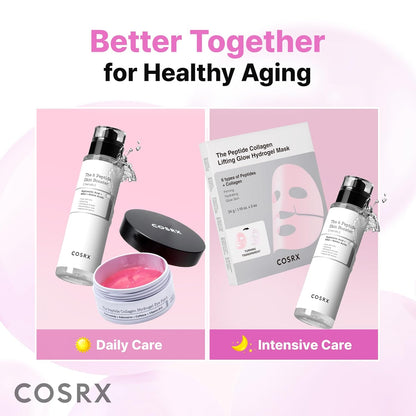 COSRX Pink Peptides - Parche de hidrogel de colágeno para ojos hinc...