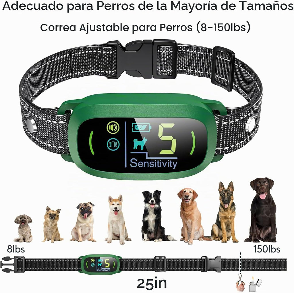 FAFAFROG - Collar antiladridos para perros, collar recargable antil...