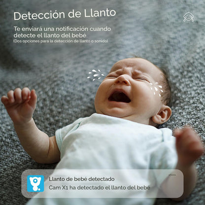 litokam Cámara de seguridad interior 2K, cámaras de 360° para segur...
