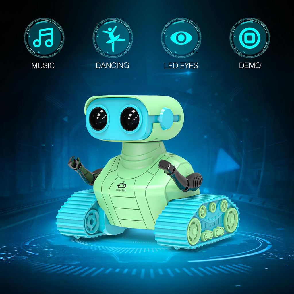 ALLCELE - Robots de juguete, robots RC recargables para niños, jugu...