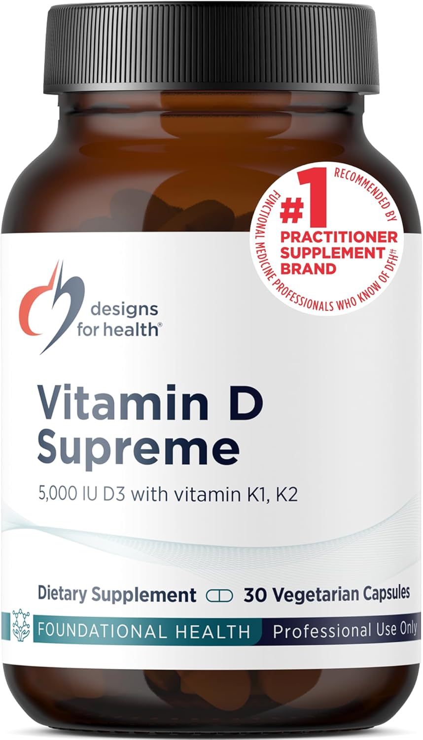 Designs for Health Vitamin D Supreme - Vitamina D 5000 IU con 2000...