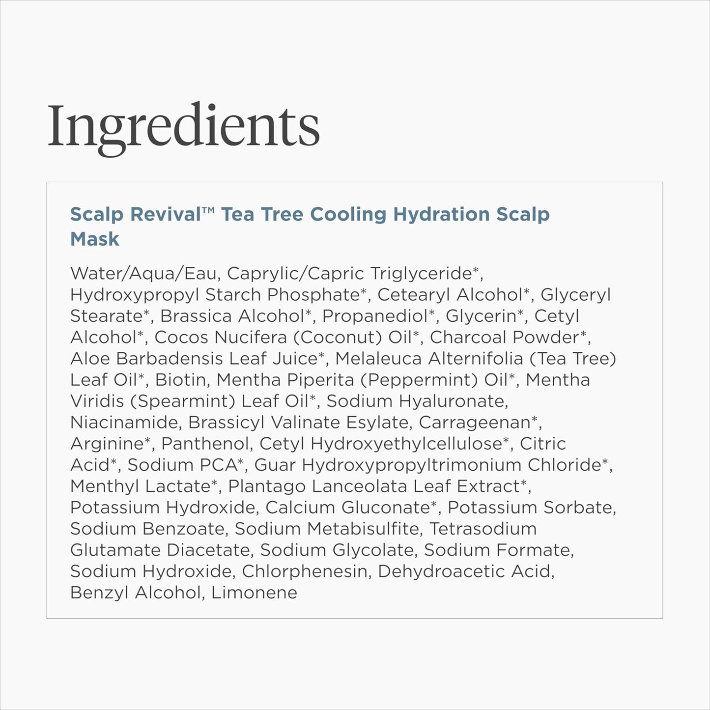 Briogeo Scalp Revival Charcoal + Tea Tree - Mascarilla refrescante para el cuero cabelludo | Tratamiento semanal del cuero cabelludo para cuero cabelludo seco, escamoso o con picazón | Desintoxicante