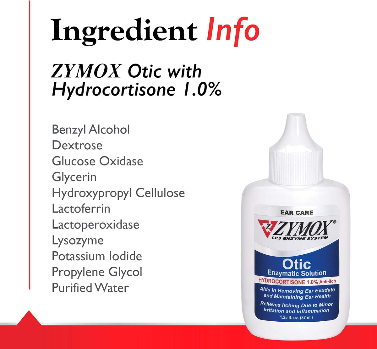 Zymox Solución enzimática ótica para perros y gatos para calmar las...