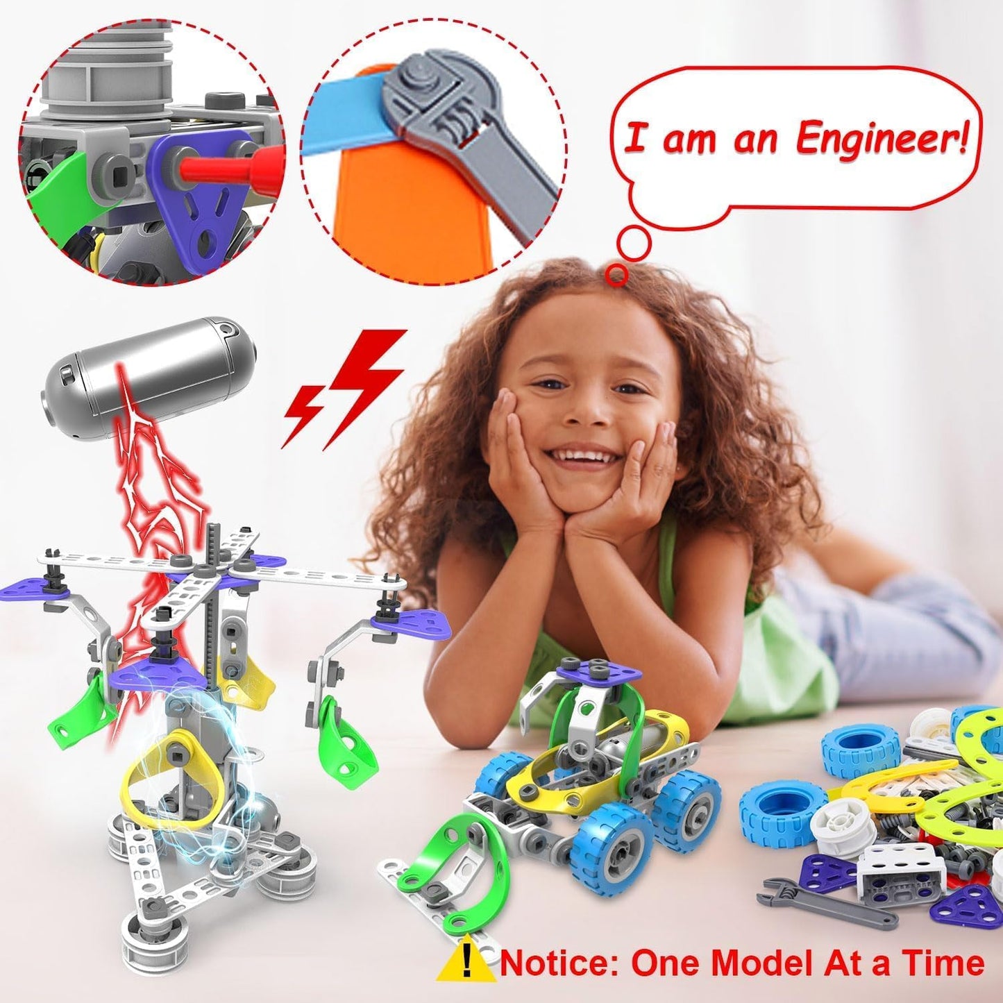 Juguetes eléctricos STEM 10 en 1 para niños de 5, 6, 7, 8, 9 años,...