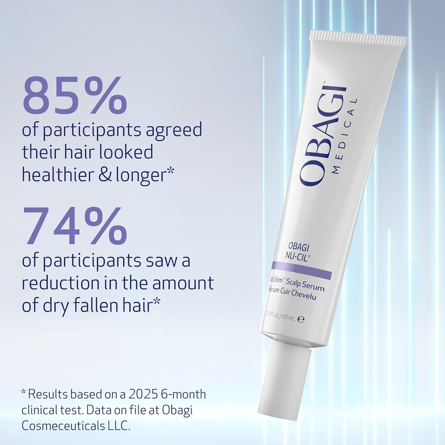 Obagi Nu-Cil BioStim - Suero para el cuero cabelludo con biotina, clínicamente probado para promover la salud del cuero cabelludo y ofrecer un cabello visiblemente más lleno y denso, ligero, fortalece