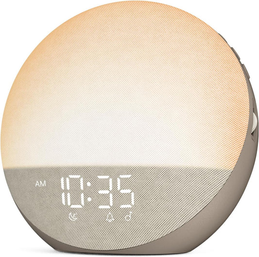 Reloj despertador Sunrise Máquina de ruido blanco: luz natural de d...