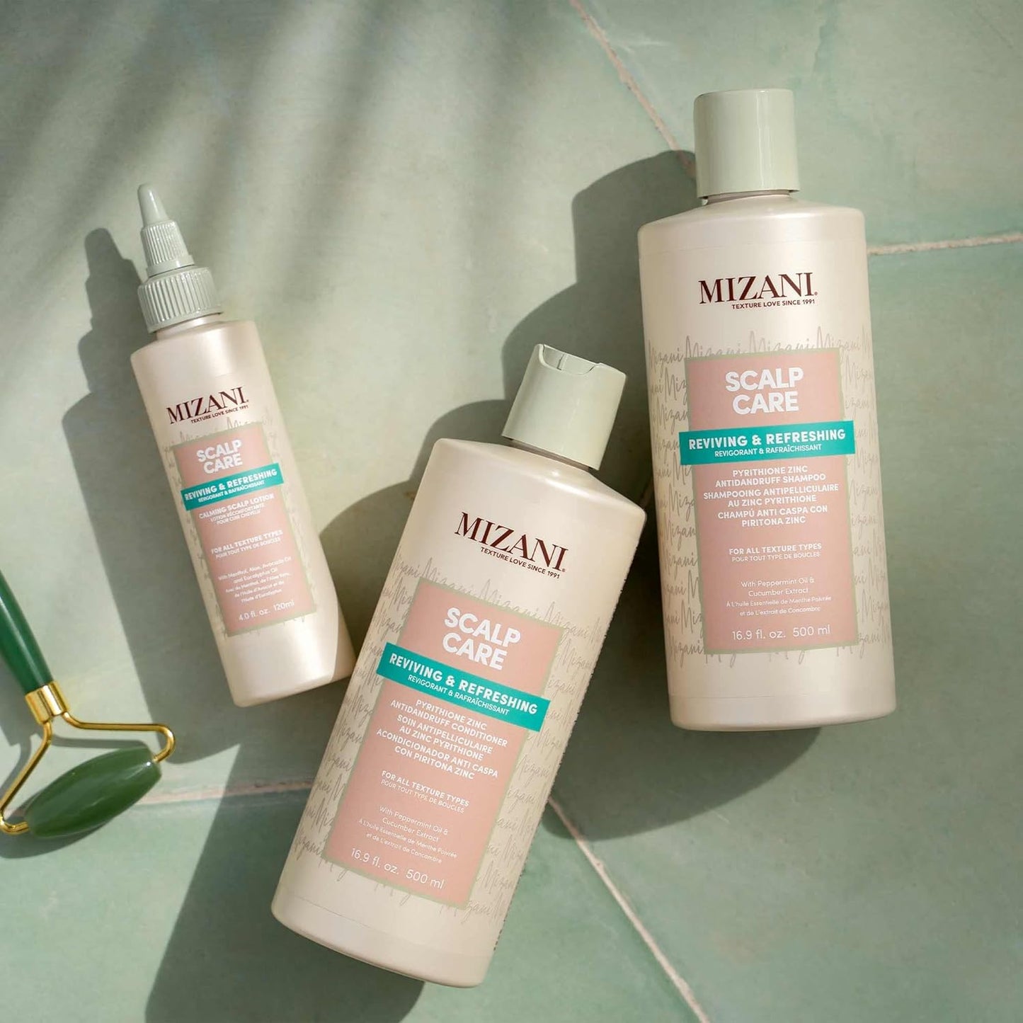 Mizani Scalp Care Loción calmante para el cuero cabelludo | Tratamiento de la caspa | Nutre y calma el cuero cabelludo | Para cabello rizado | 4 onzas líquidas