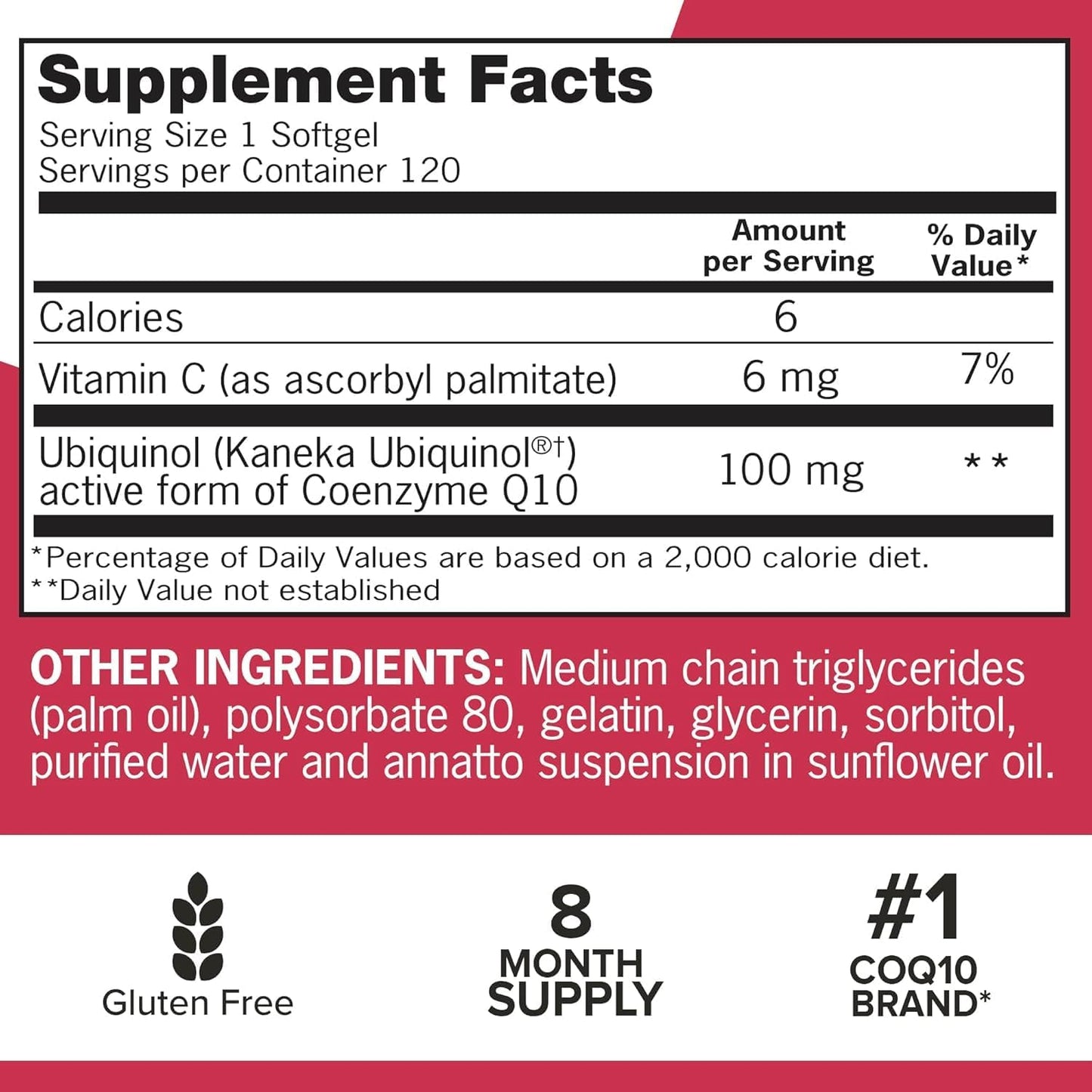 Qunol Mega Ubiquinol CoQ10 Suplemento natural de C0Q10 solubre en a...