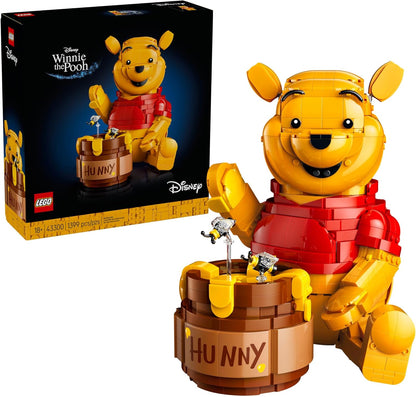 LEGO Disney Winnie The Pooh Juego de construcción – Decoración para el hogar, la oficina o estante de libros para fanáticos adultos, mayores de 18 años – con figura Eeyore – Regalo coleccionable de