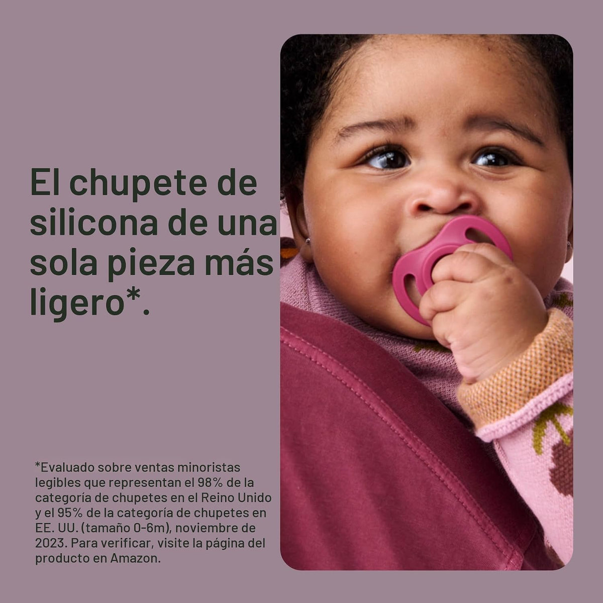 Tommee Tippee Chupete ultraligero StayPut, 6-18 meses, paquete de 4...