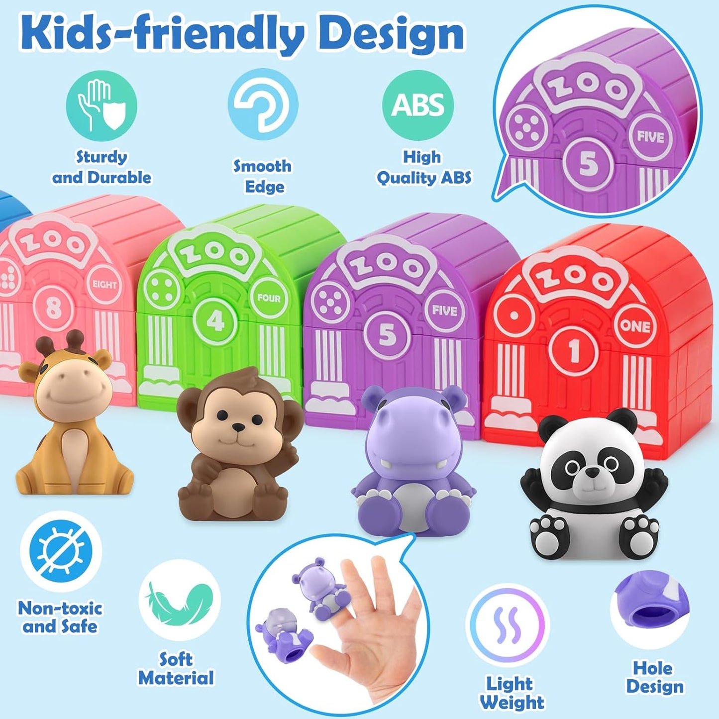 Juguetes de aprendizaje para niños pequeños de 1, 2, 3 años, 20 pie...