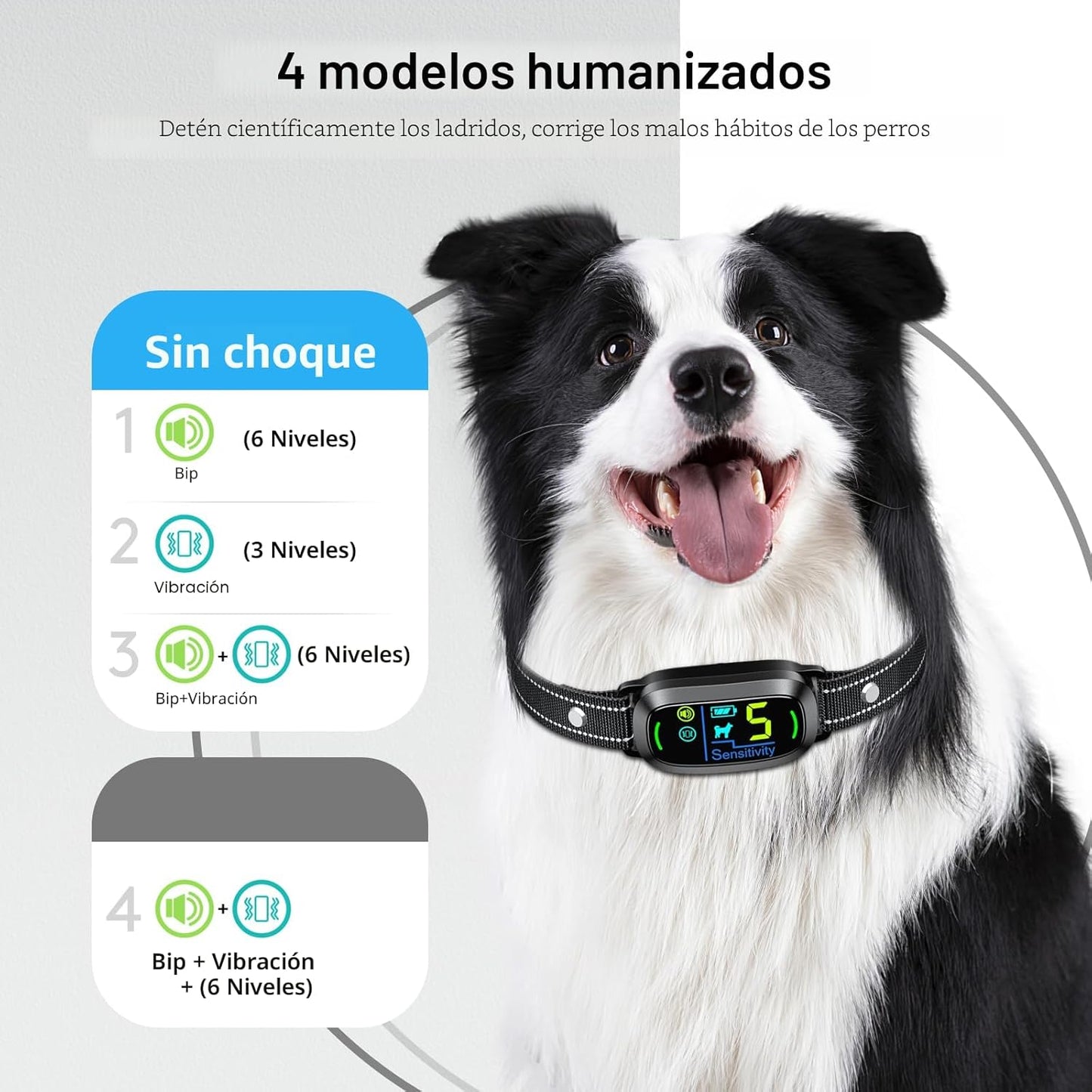 FAFAFROG Collar Antiladridos para Perros de Tamaño Grande, Mediano...