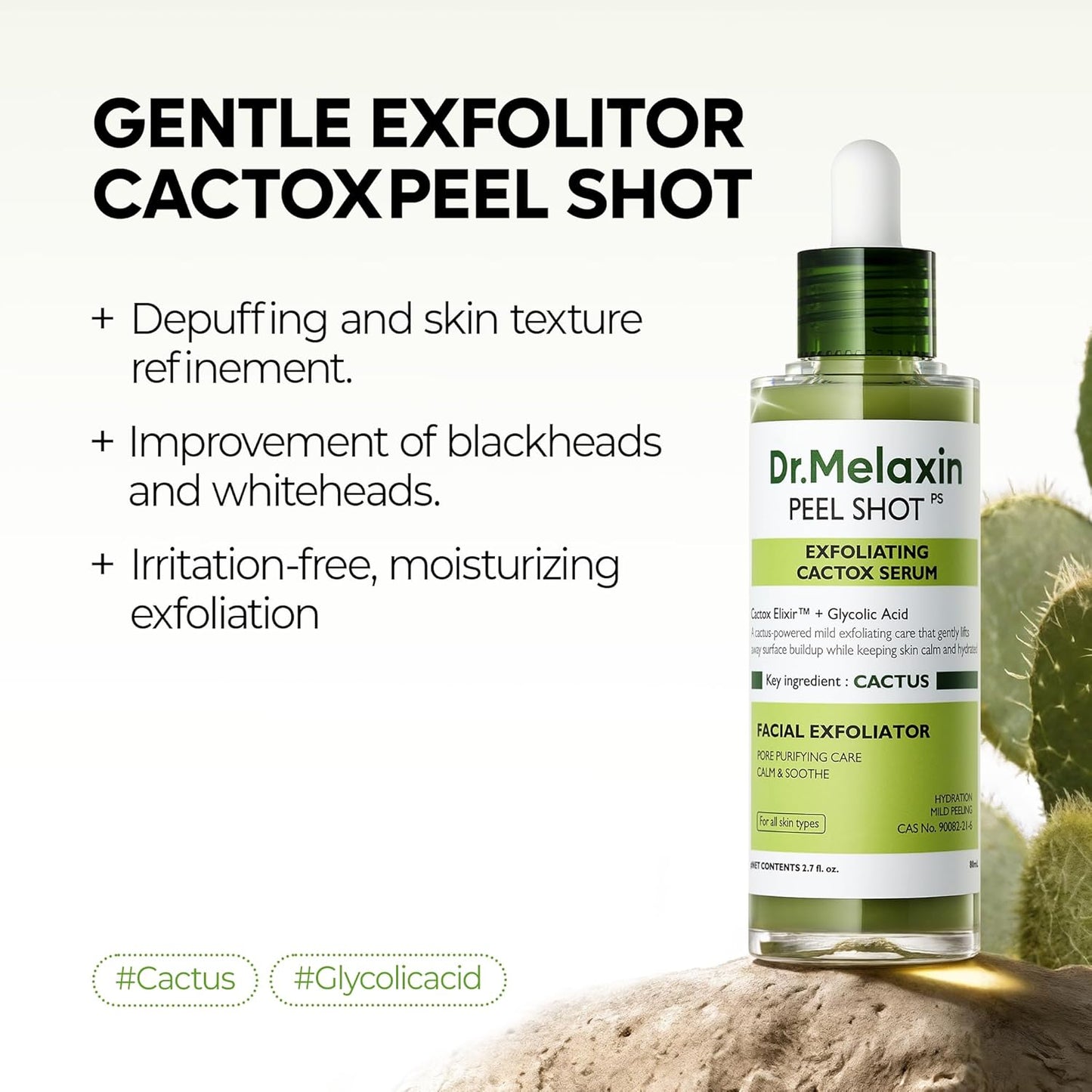 Dr.Melaxin Cactox Exfoliating Peel Shot Serum - Exfoliante facial s...